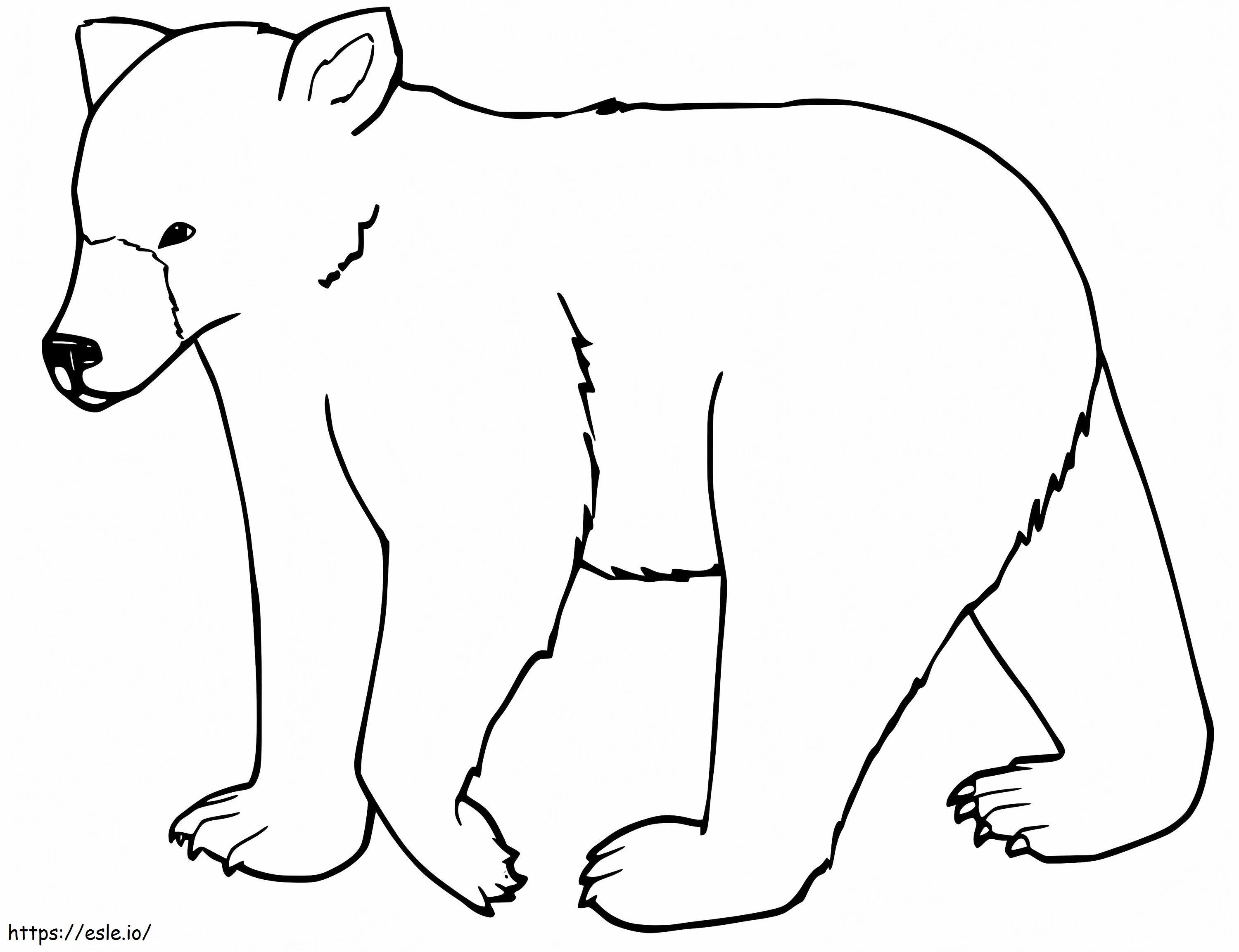Little Black Bear coloring page