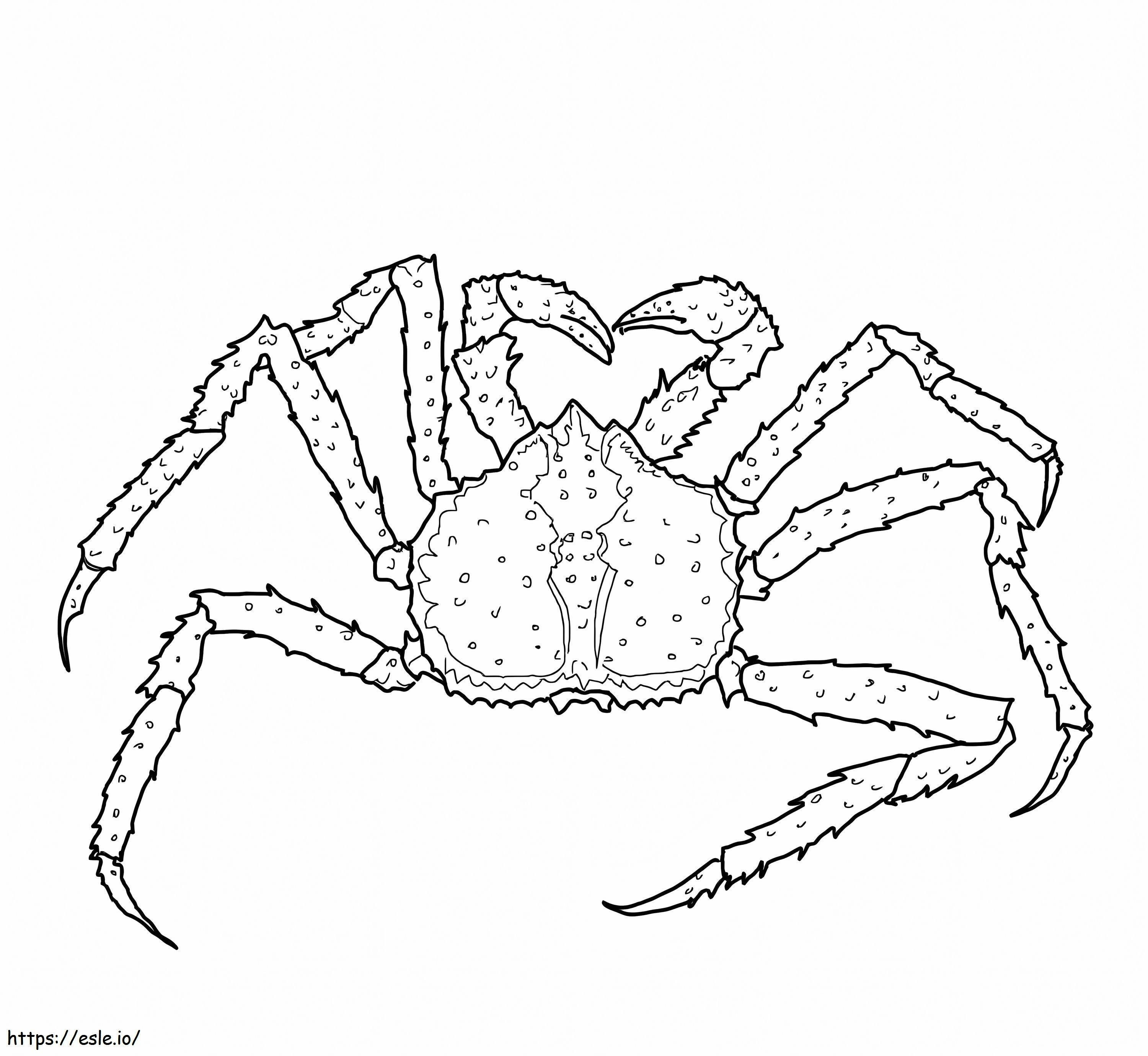 Coloriage Crabe royal à imprimer dessin
