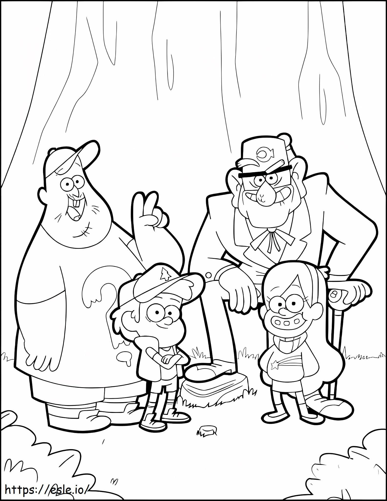Welcome To Gravity Falls coloring page