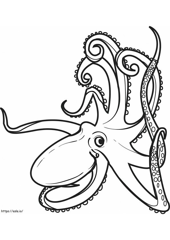 Awesome Octopus coloring page