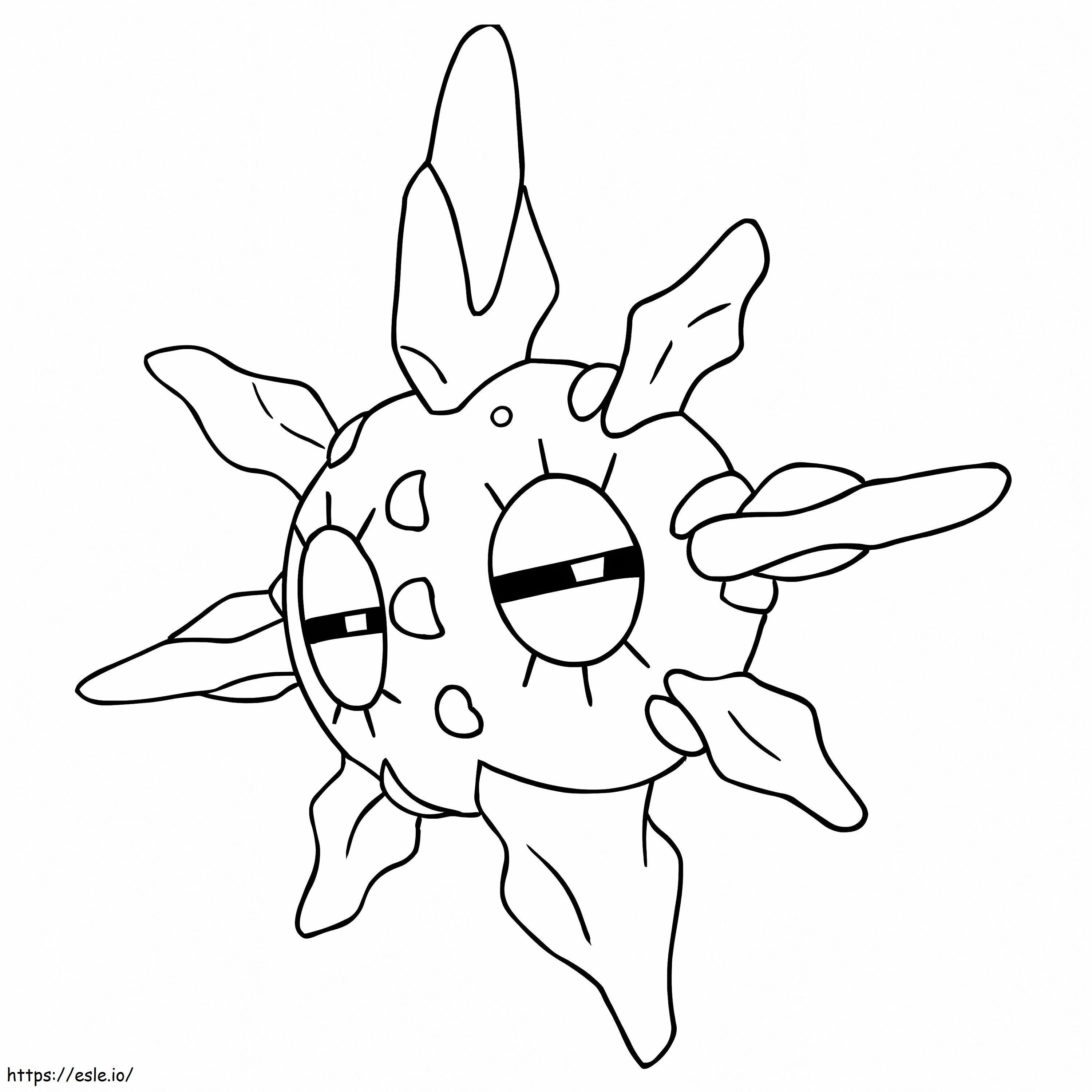 Pokemon Solrock de colorat