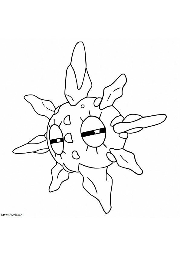 Solrock Pokemon coloring page