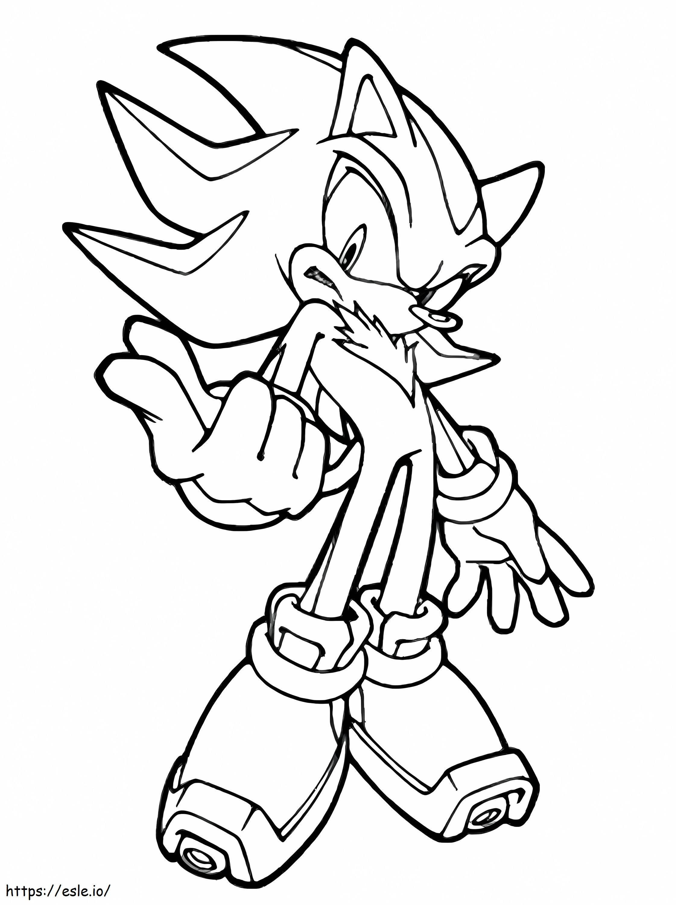 Sonic 3 coloring page