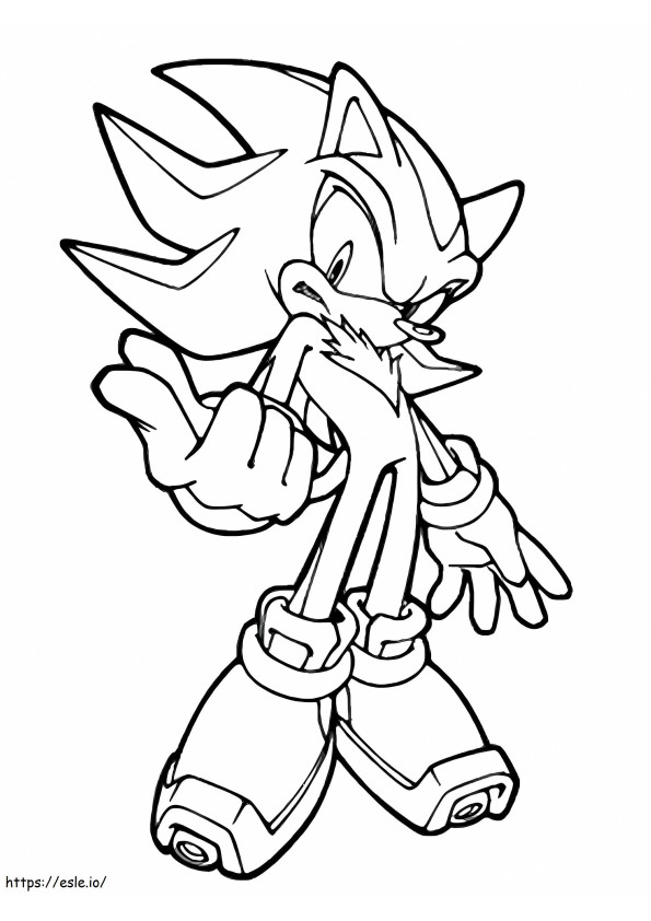 Sonic 3 coloring page