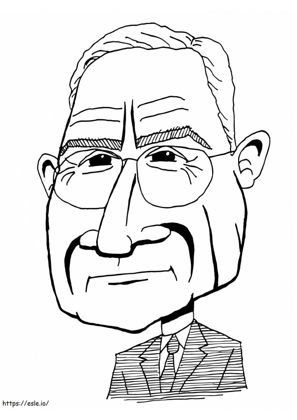 Karikatur von Präsident Harry S. Truman
