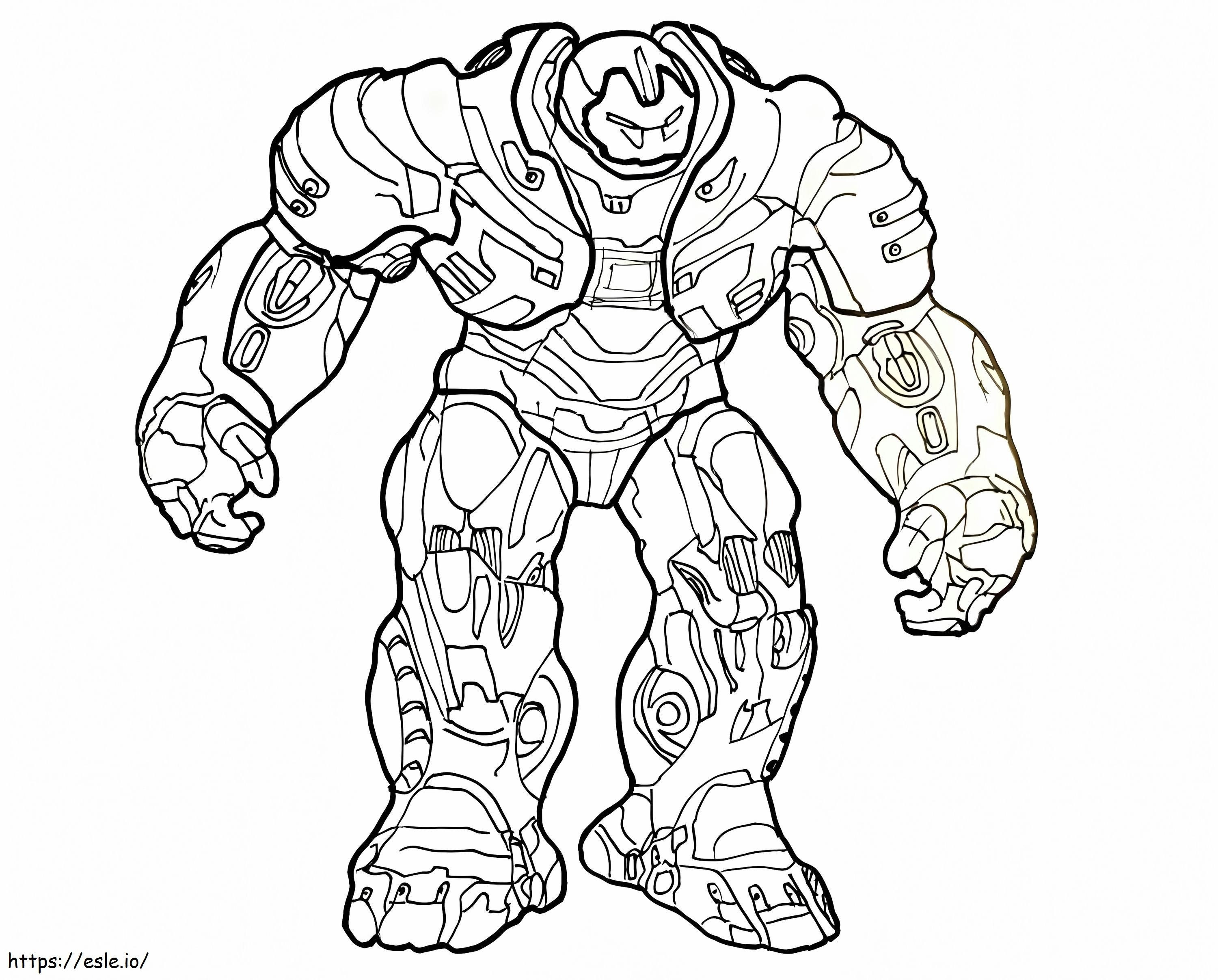 Coloriage Hulkbuster 1 à imprimer dessin
