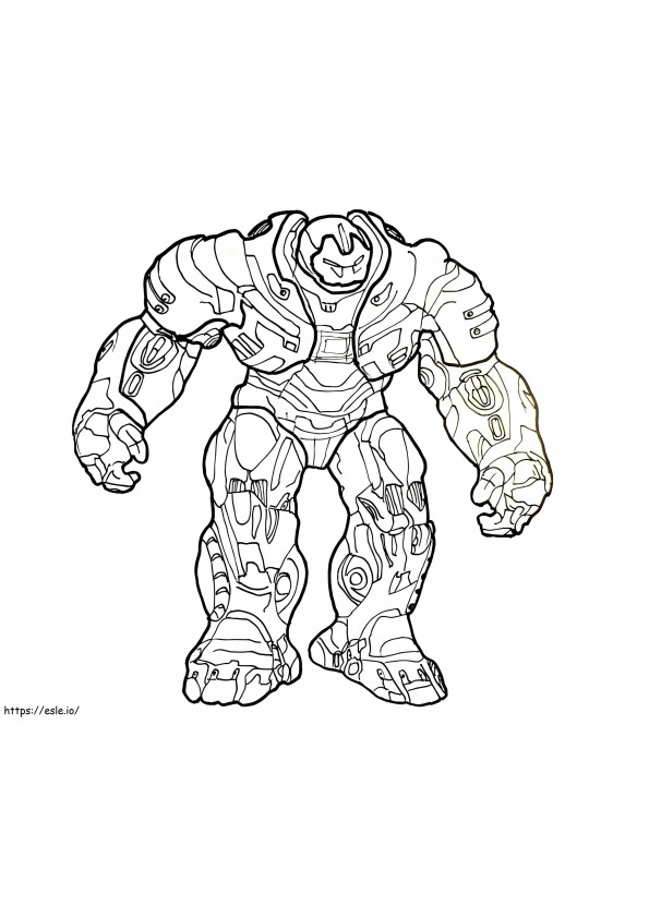 Hulkbuster 1 kolorowanka