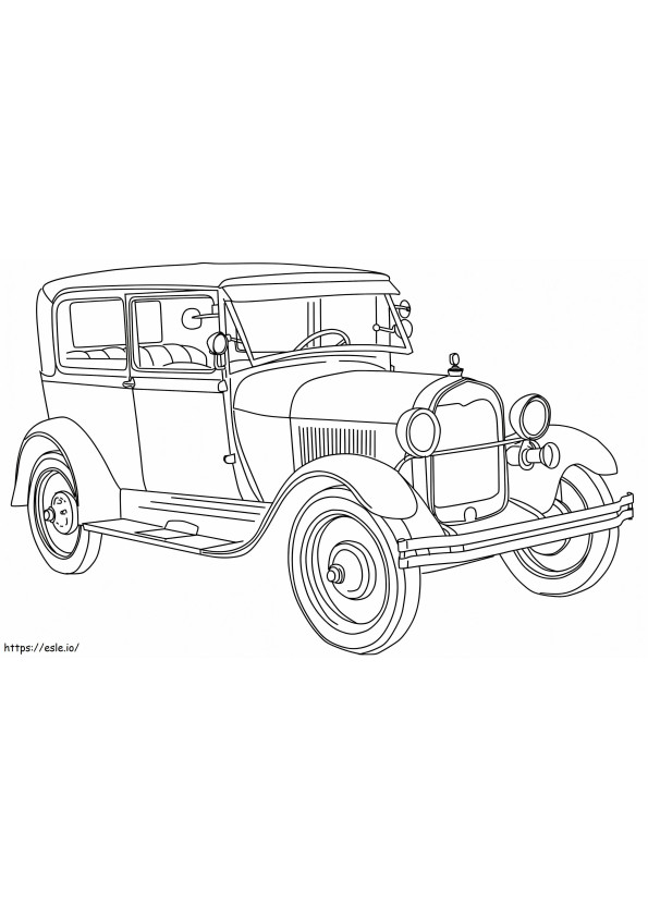 1560761714 1928 Ford Model A A4 coloring page