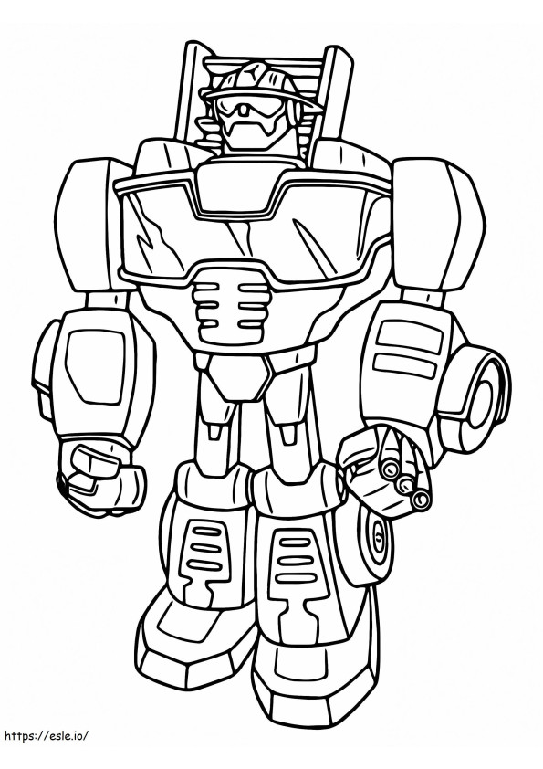 Fearless Bumblebee coloring page