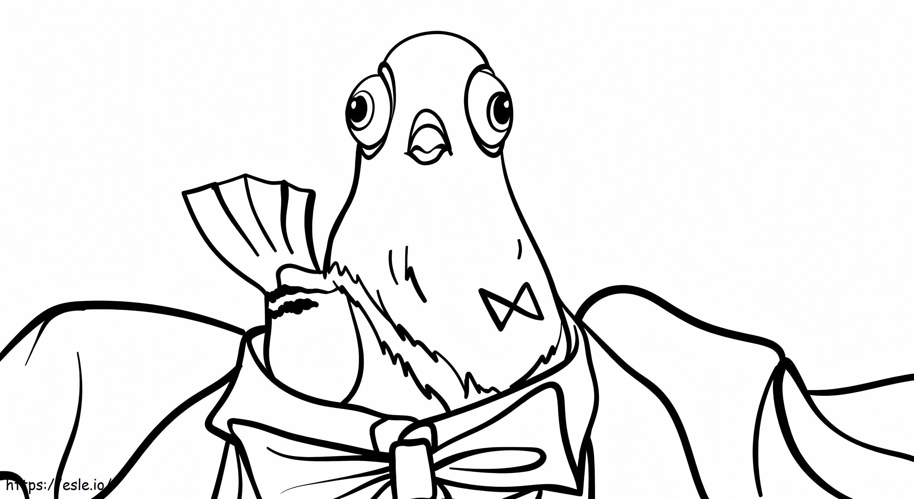 Pigeon Lance Sterling coloring page