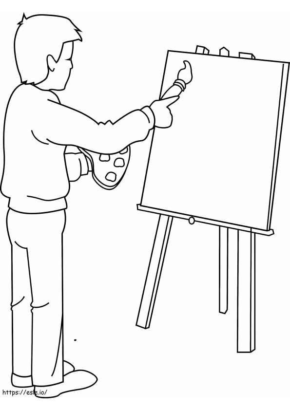 Print Artist coloring page