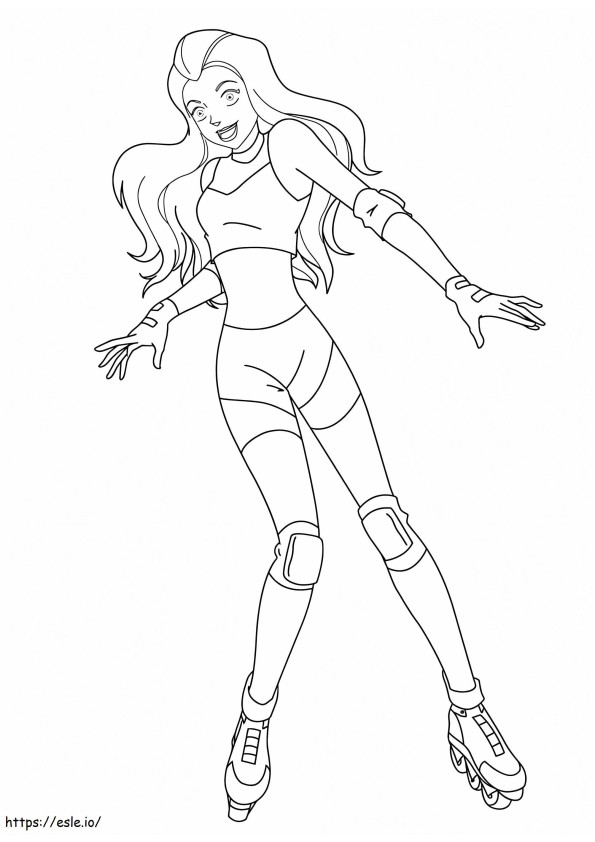 Amazing Sam Totally Spies coloring page