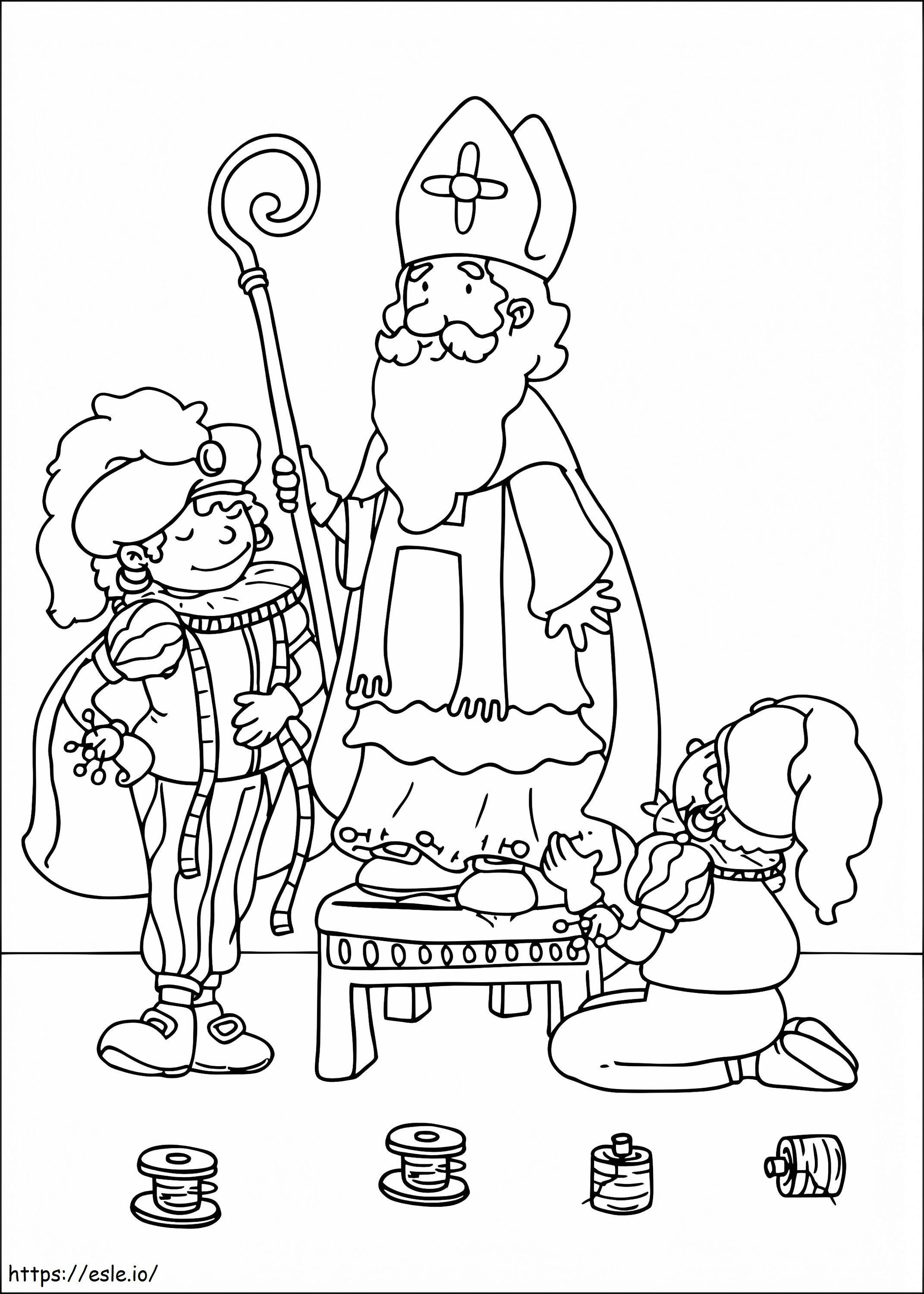 Sankt Nikolaus 4 ausmalbilder