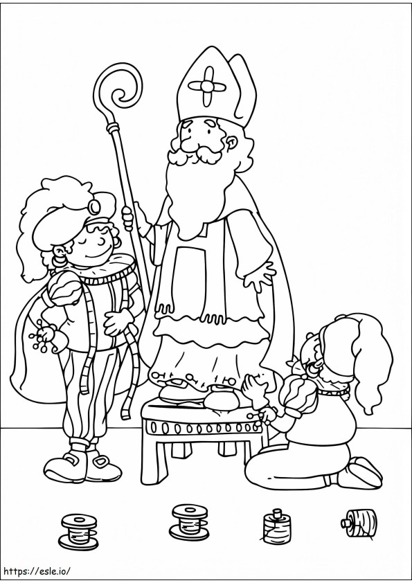 Sankt Nikolaus 4 ausmalbilder