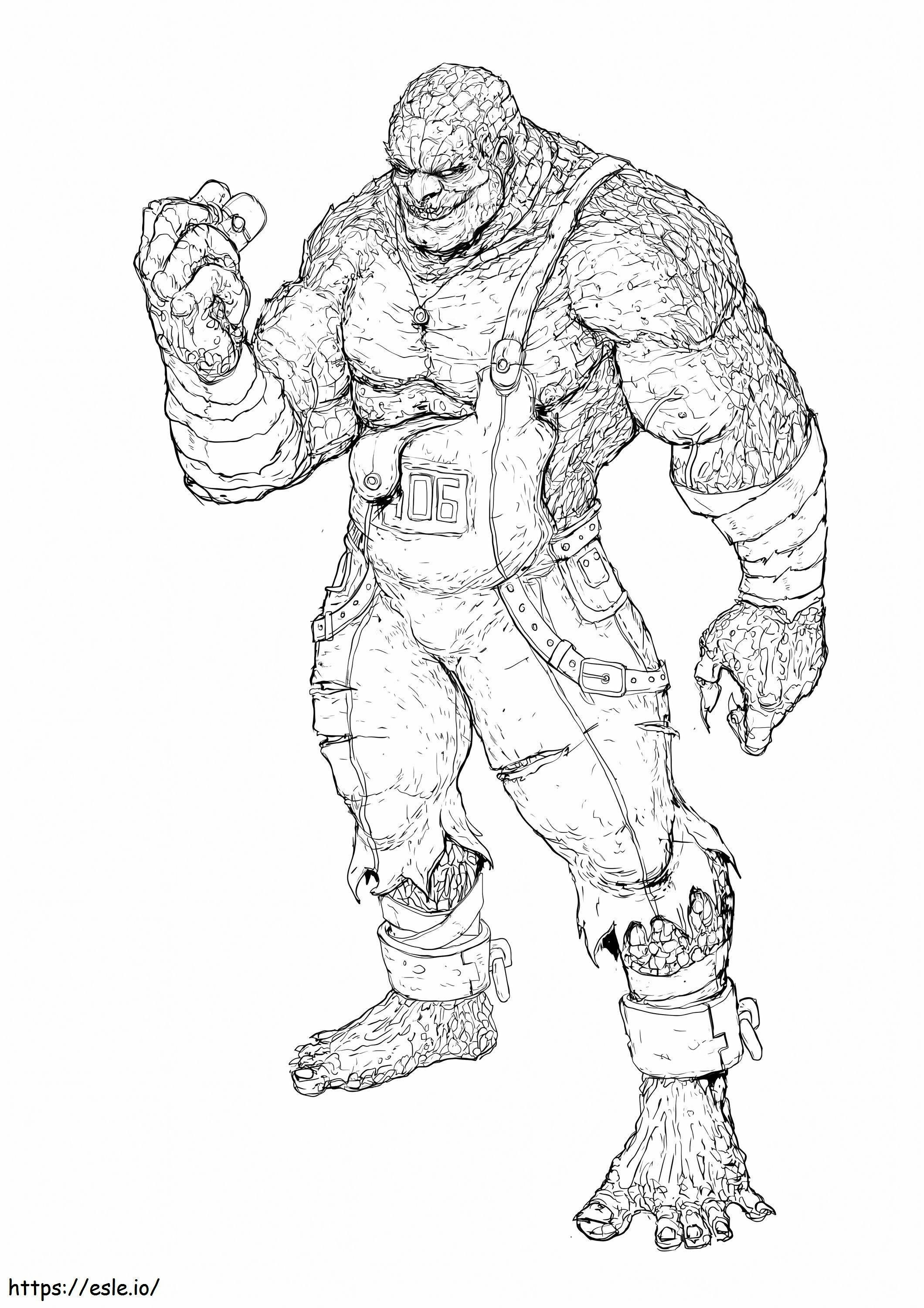 Fort KillerCroc coloring page