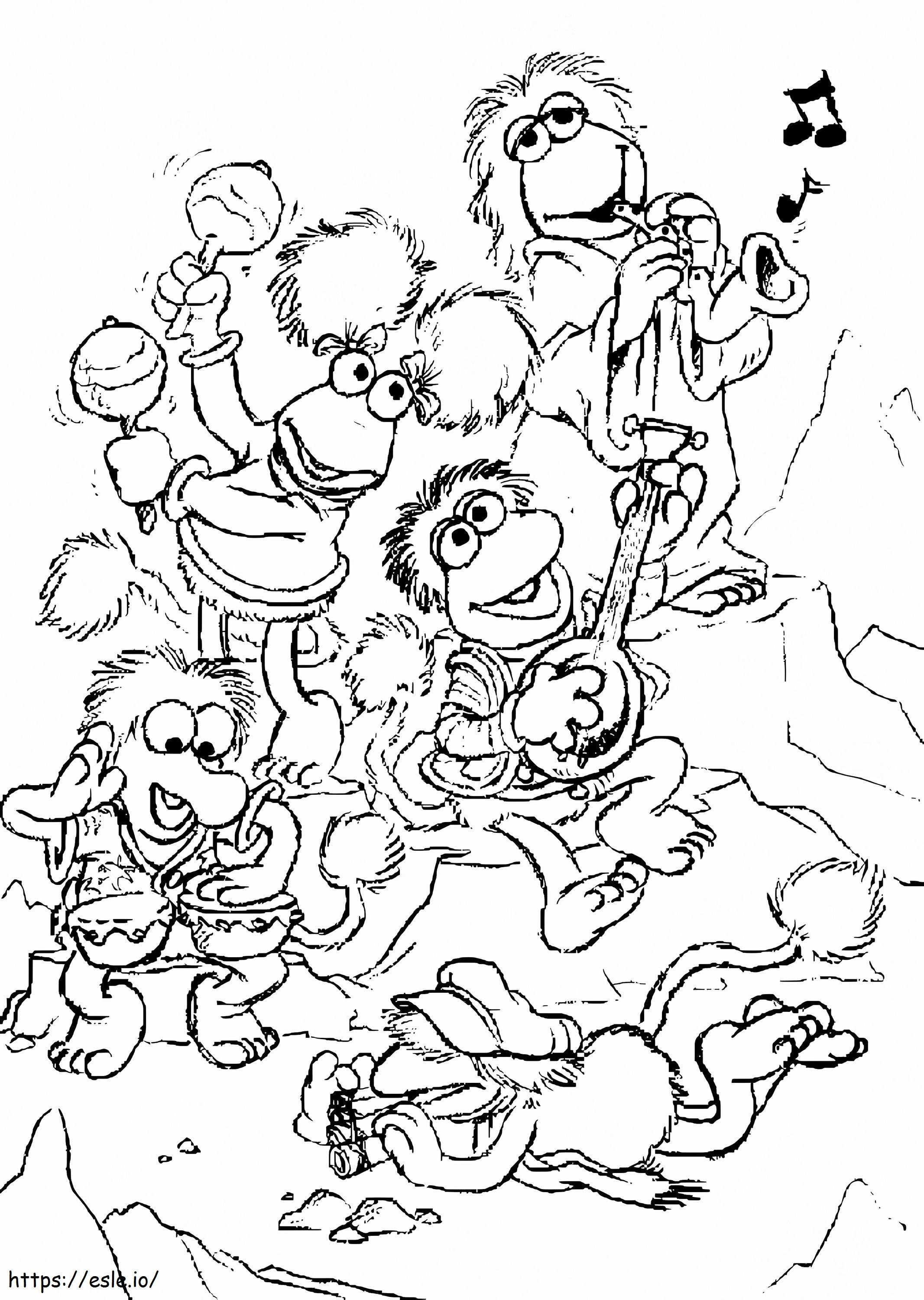 Fraggle Rock coloring page
