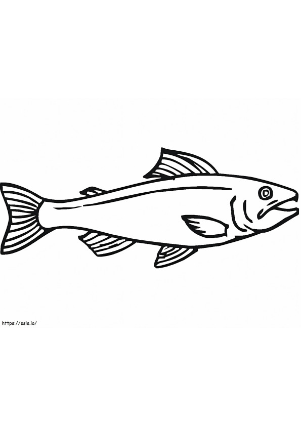 Bebas Ikan Salmon Gambar Mewarnai
