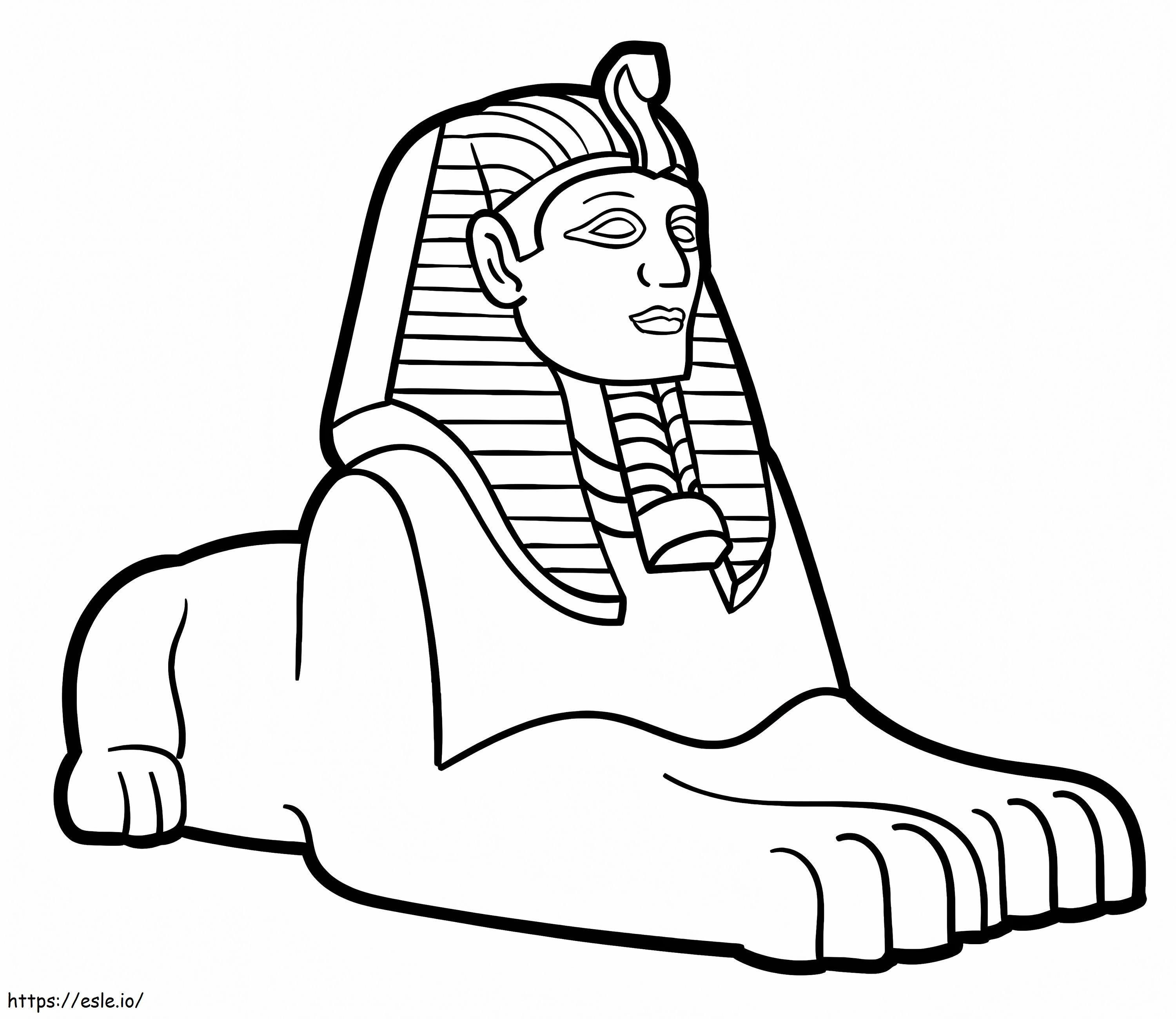 Cetak Sphinx Gambar Mewarnai
