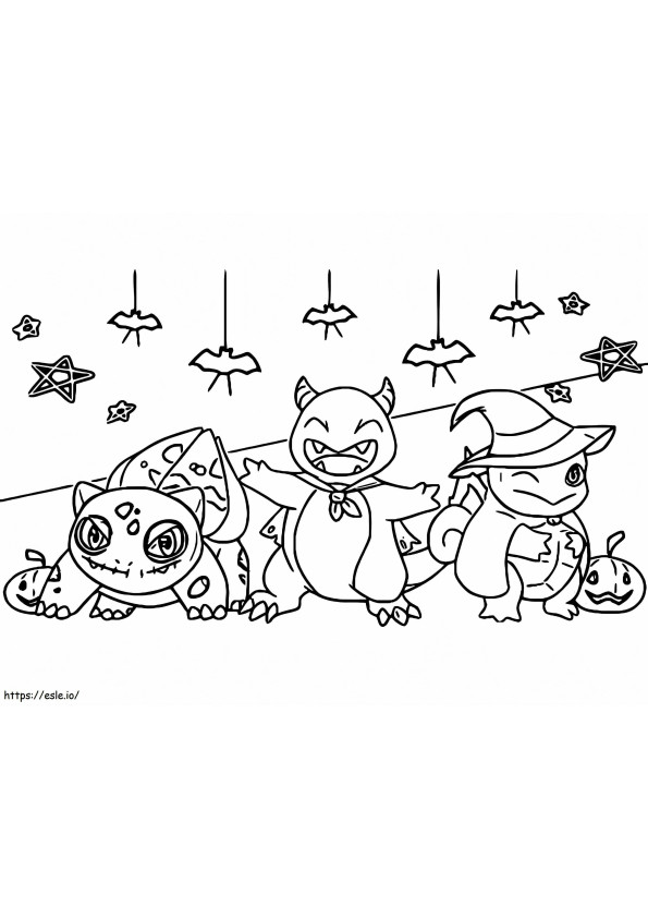 Darmowe Pokemony na Halloween kolorowanka