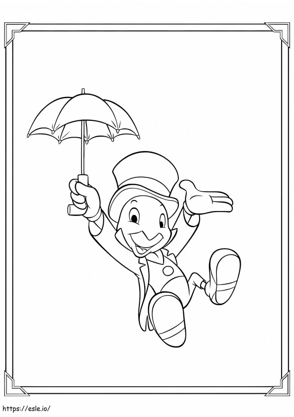 Jiminy Grillo coloring page