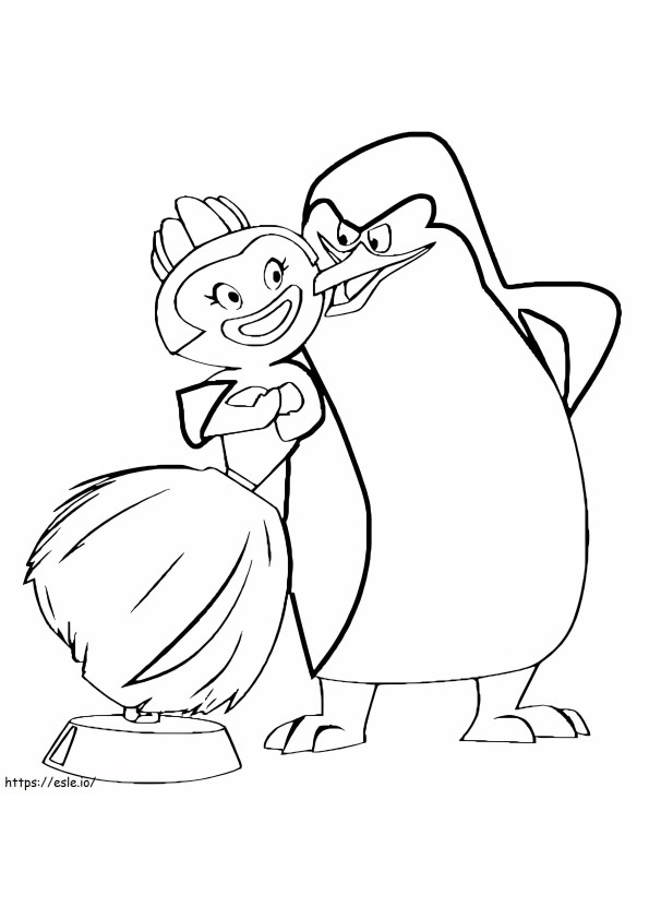 Skipper Penguins Of Madagascar coloring page