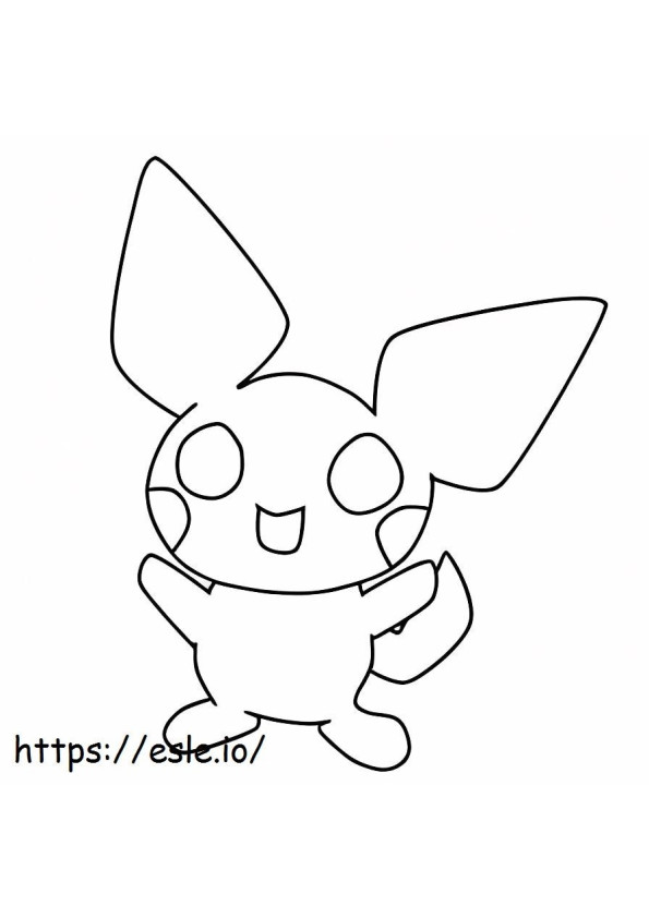 Outline Of Pichu coloring page