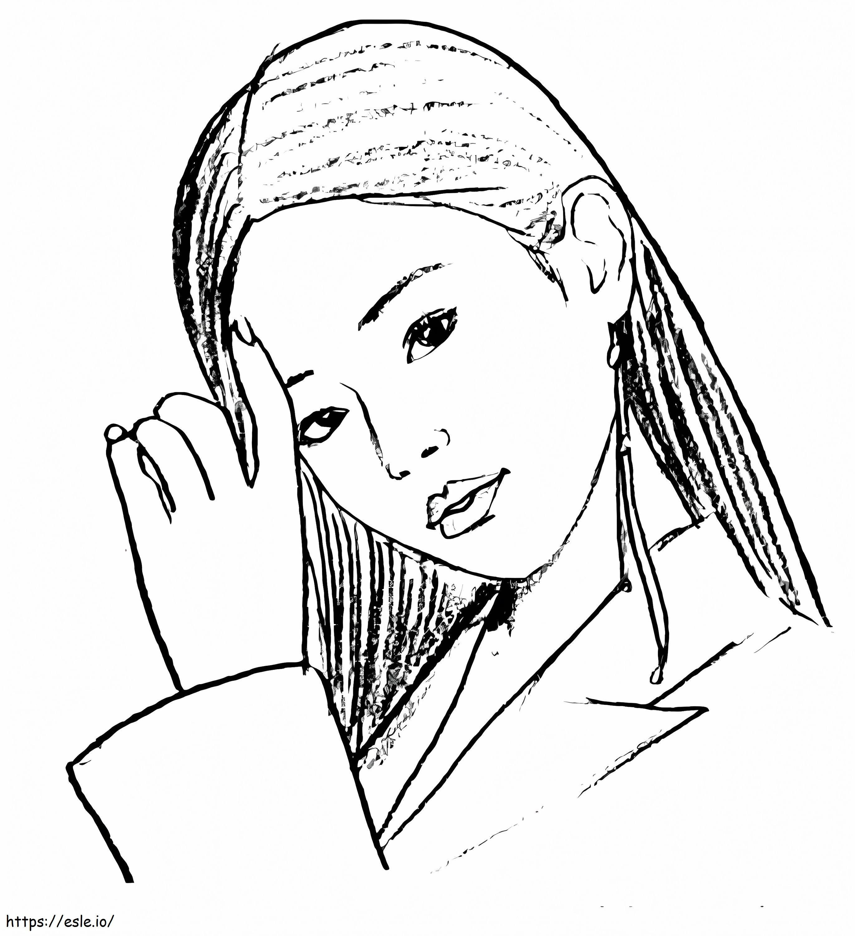 Kim Jennie From Blackpink coloring page