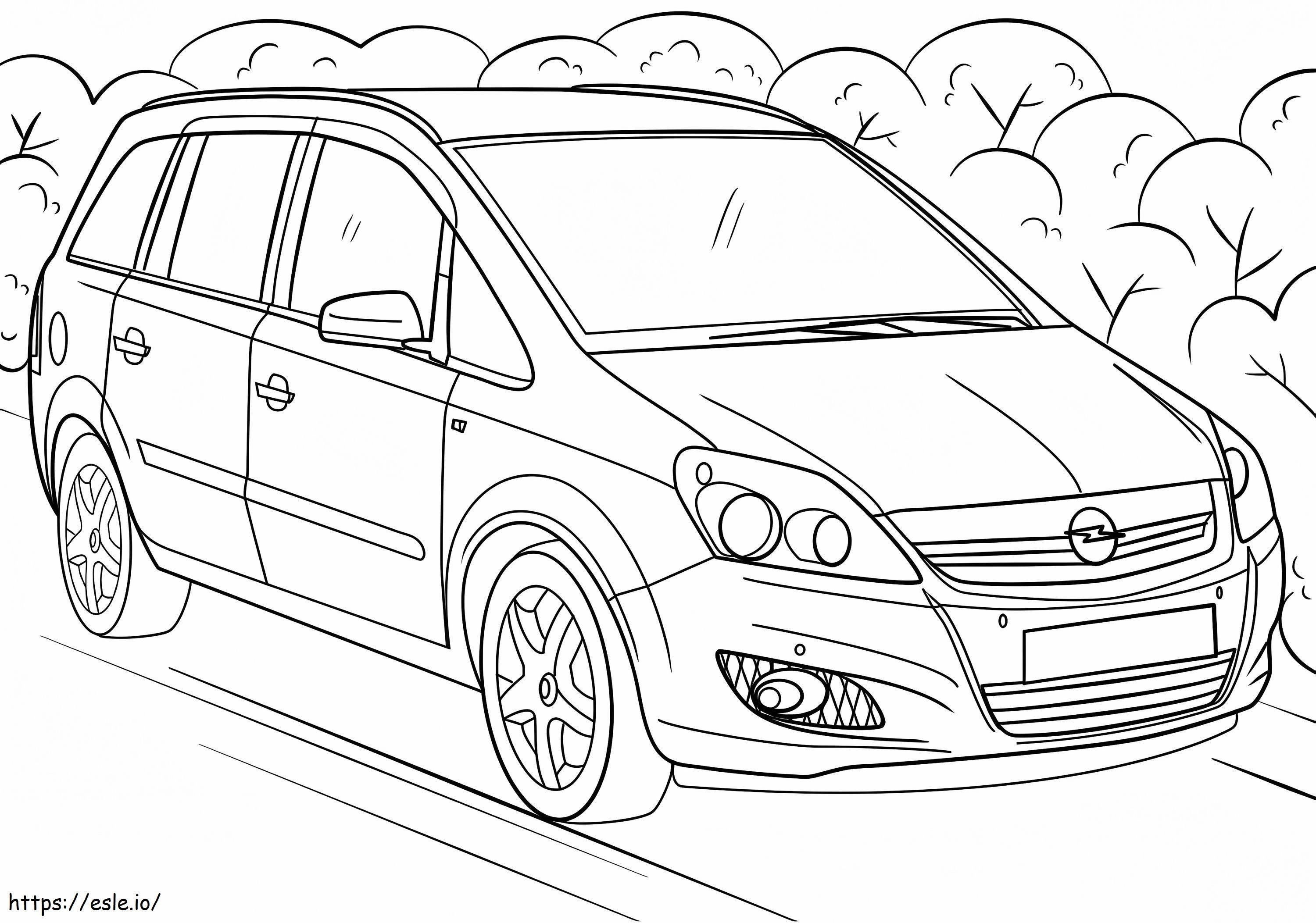 Opel Zafira E1637574308927 coloring page