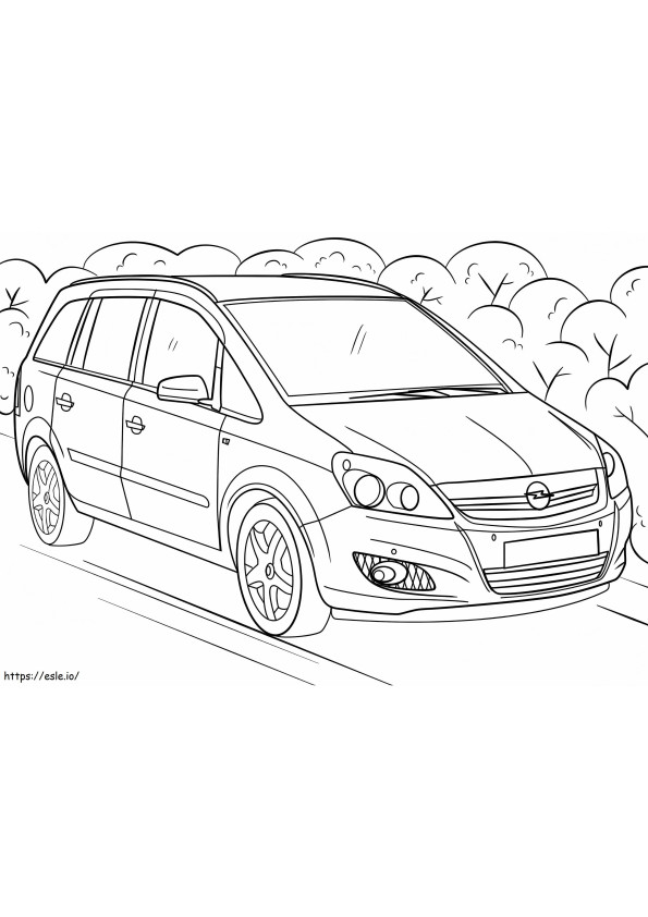Opel Zafira E1637574308927 coloring page