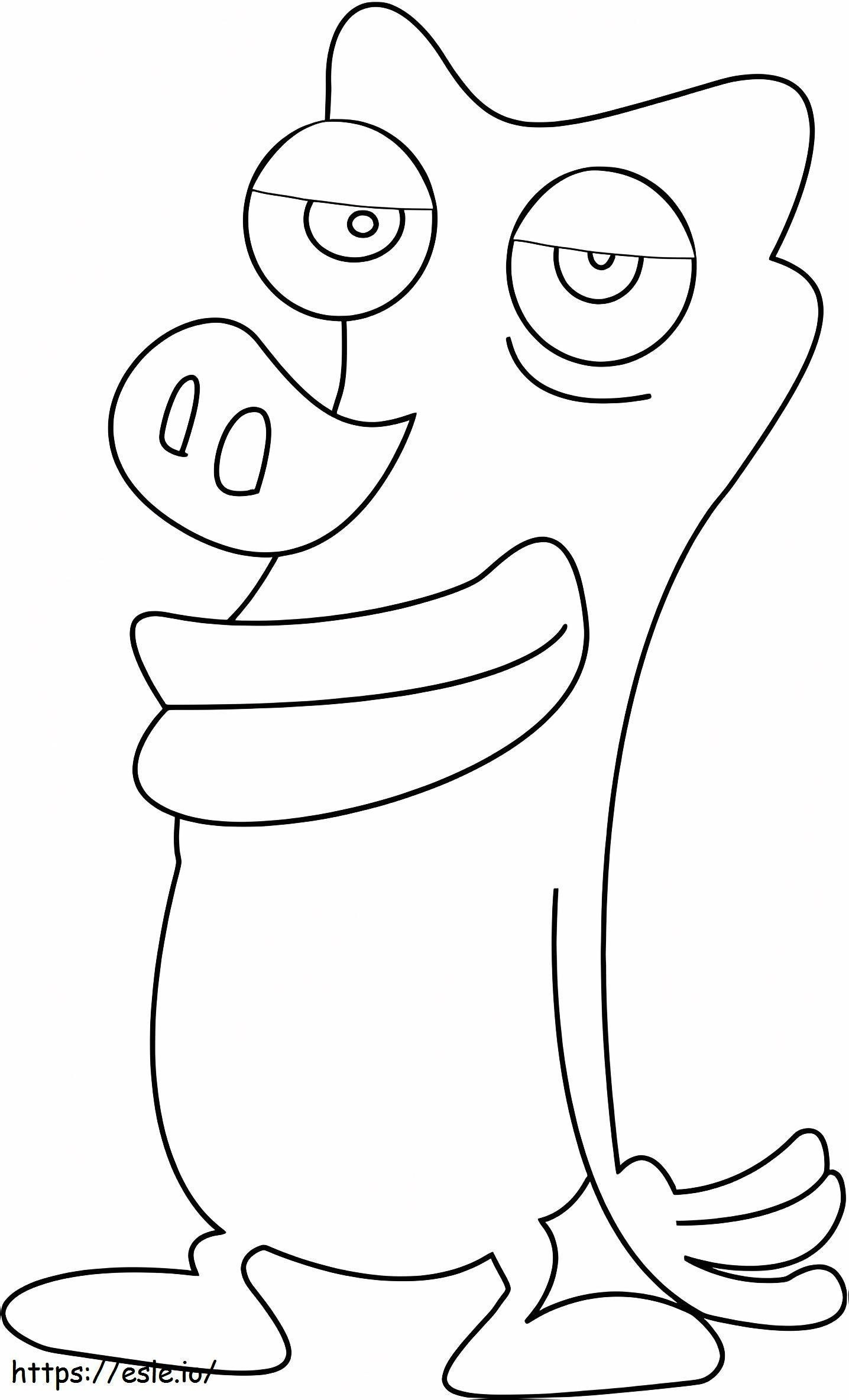 Smiling Ethno Polino coloring page