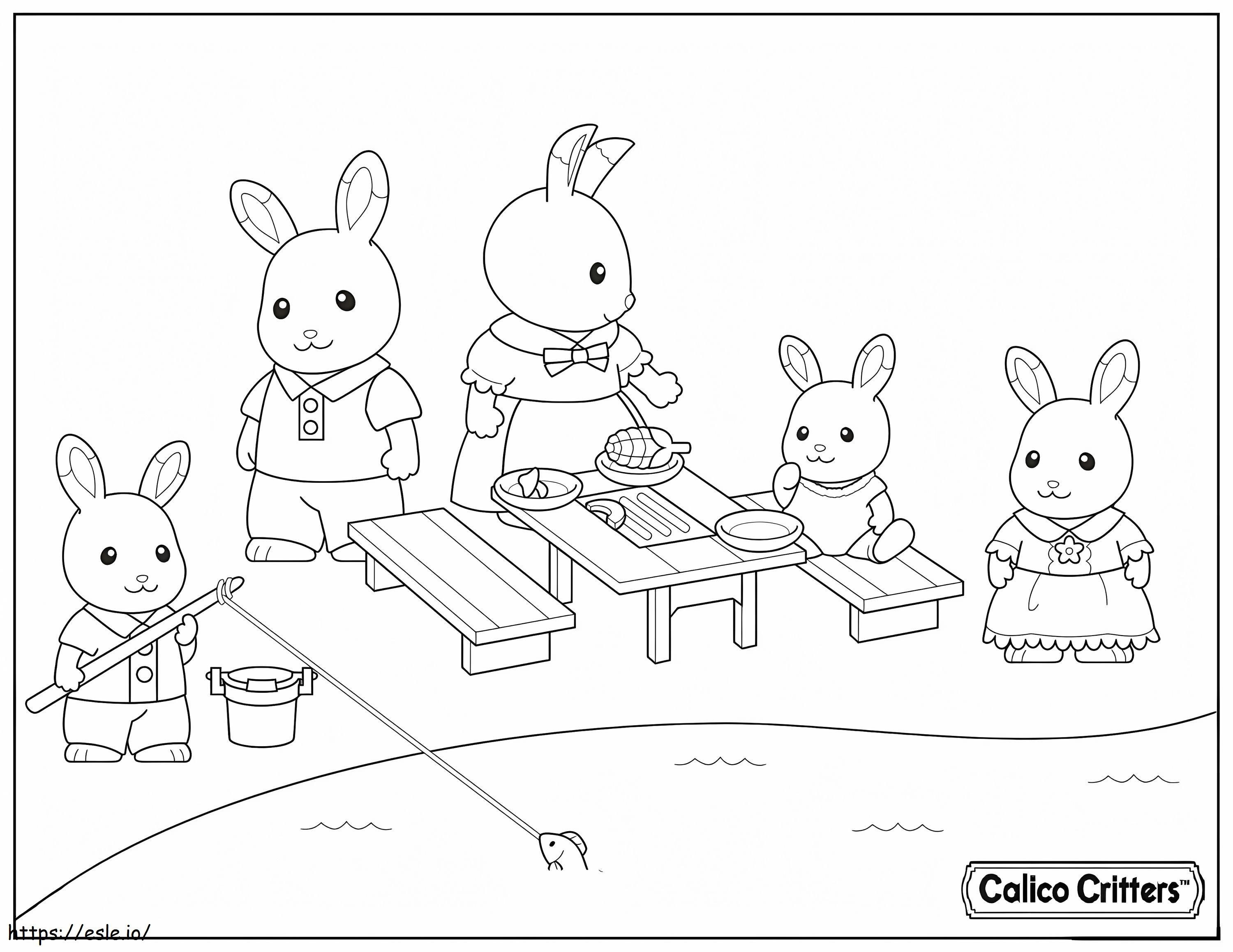1591838165 1515174993Calico Critters care se distrează la picnic de colorat