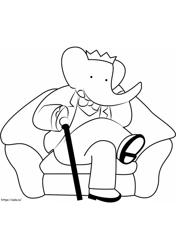 1531189181 Mr Babar A4 coloring page