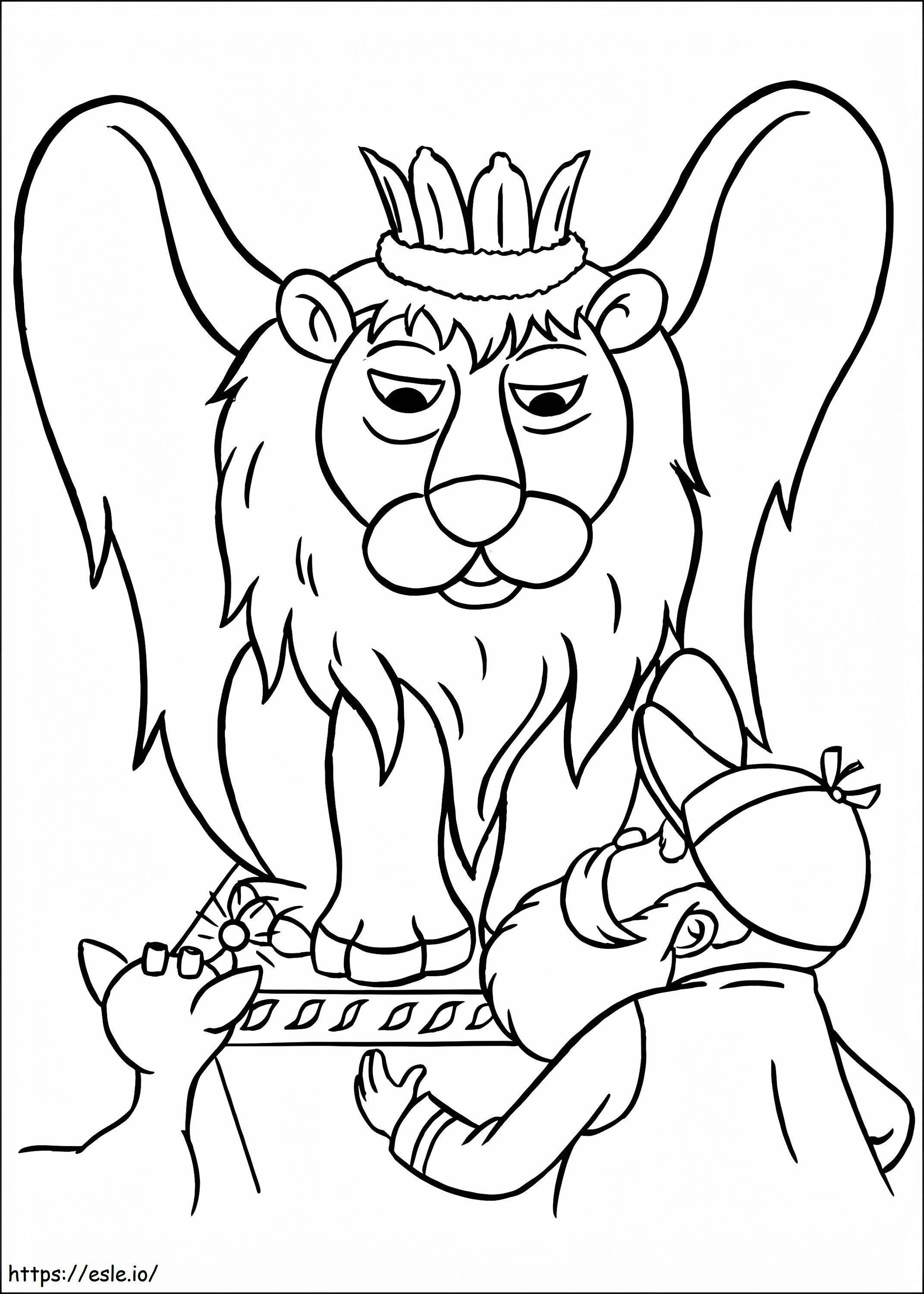 Rudolph And King Moonracer coloring page