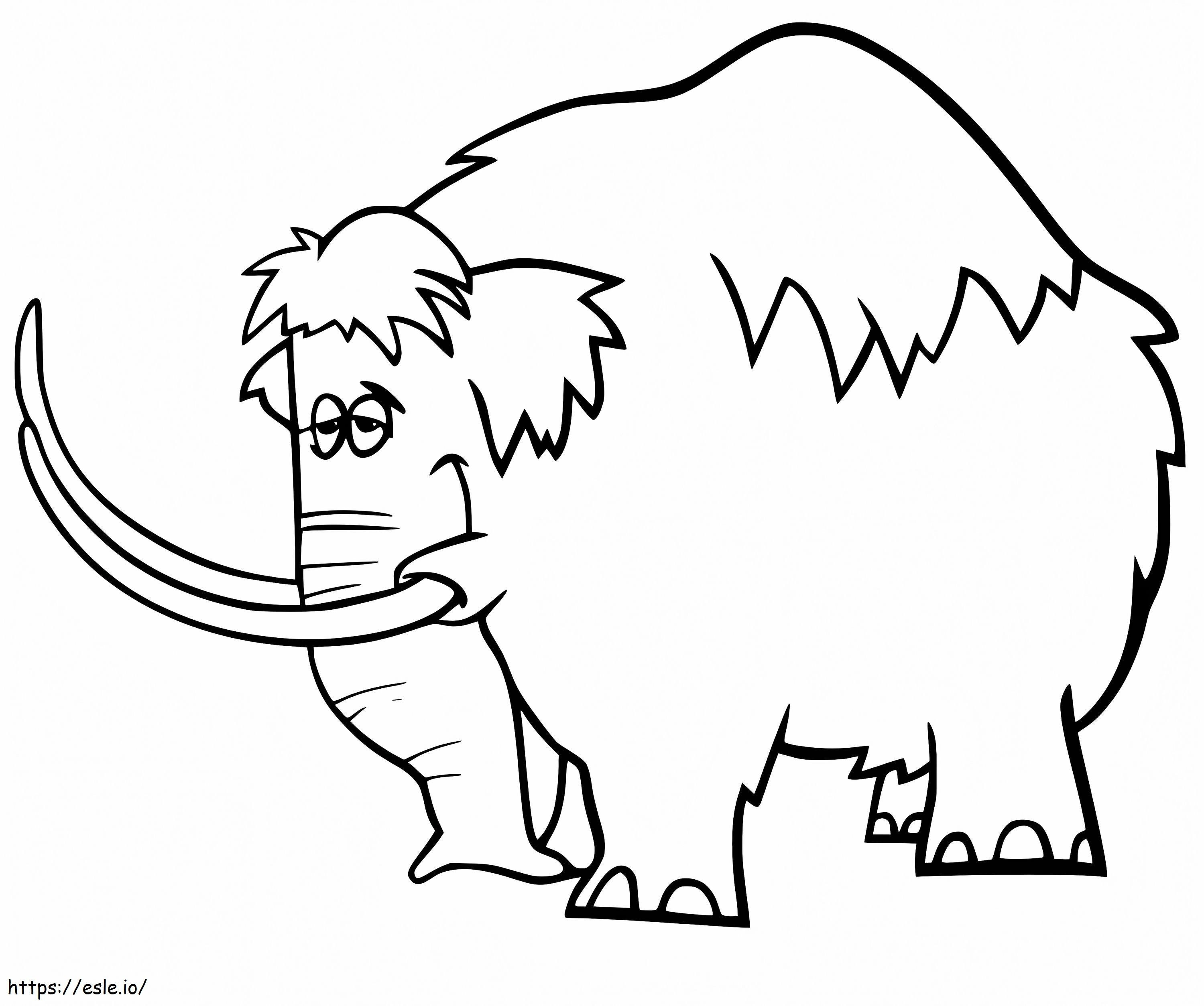 Mammoth 2 coloring page