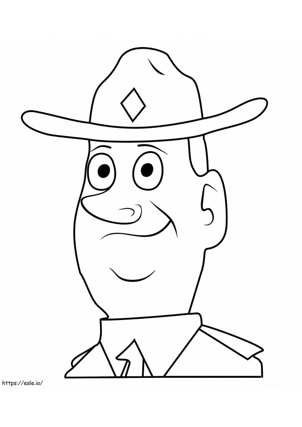Ranger Bart From Pound Puppies coloring page