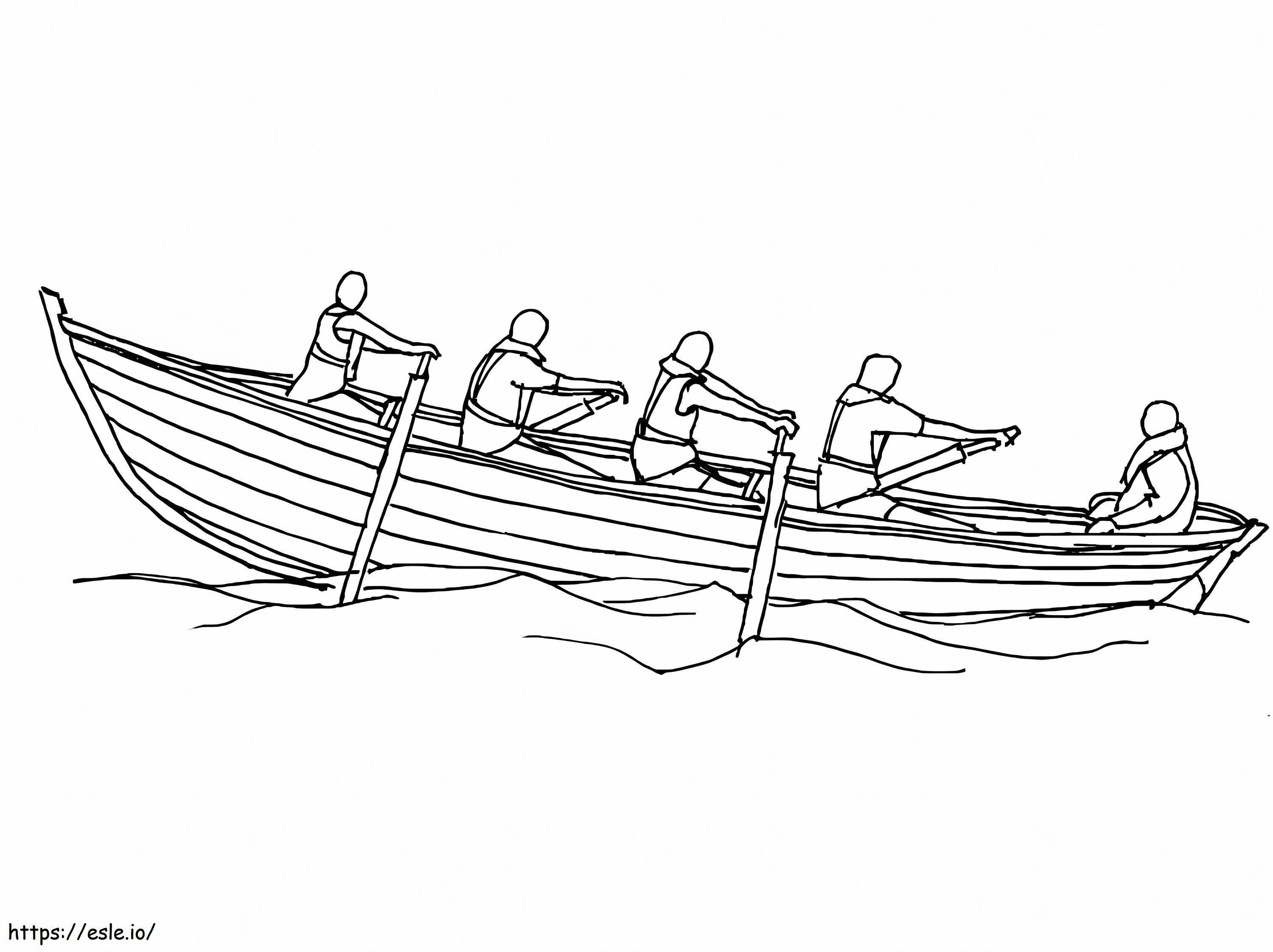 Rowing Free Printable coloring page