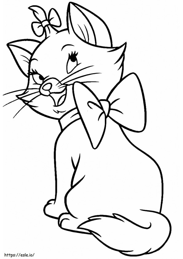 Pretty Marie coloring page