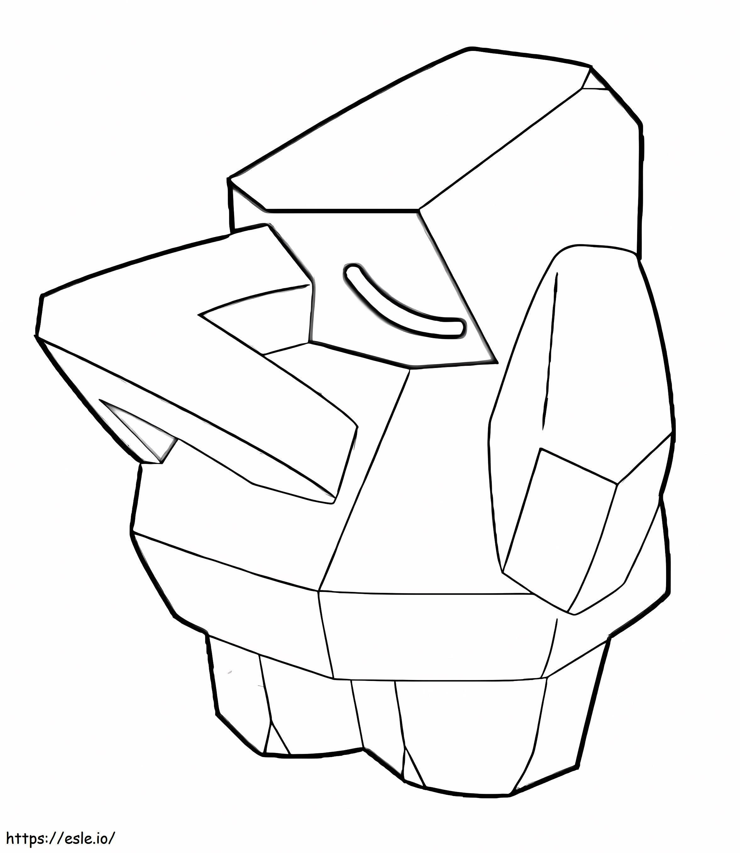 Nosepass Pokemon 1 coloring page