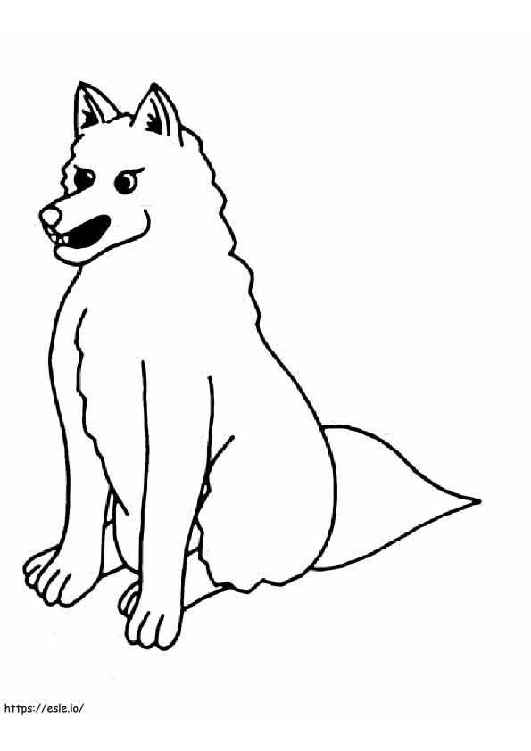 Cute Coyote coloring page