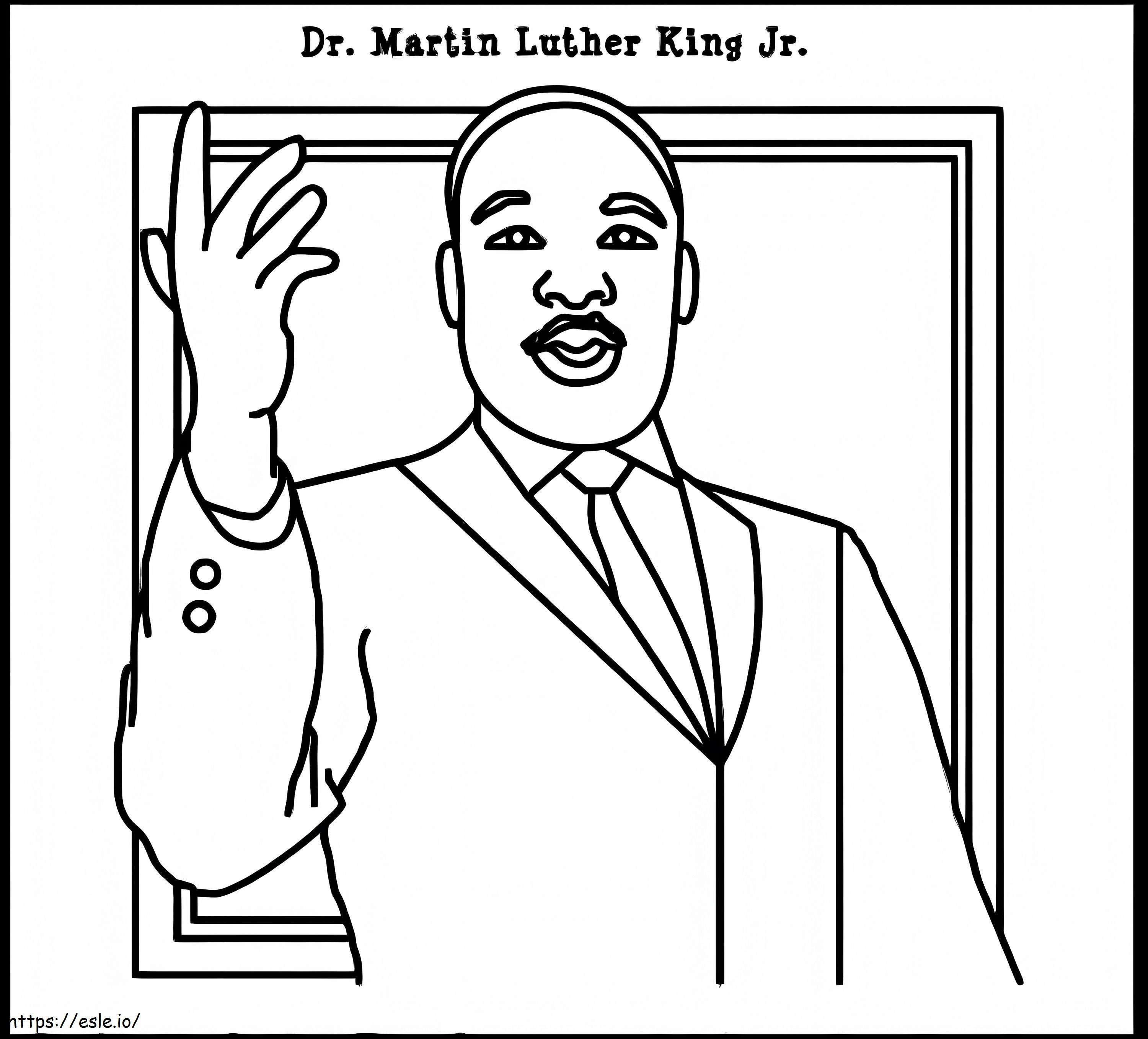 Martin Luther King Jr 8 de colorat