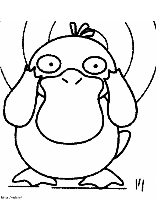 Psyduck 6 coloring page