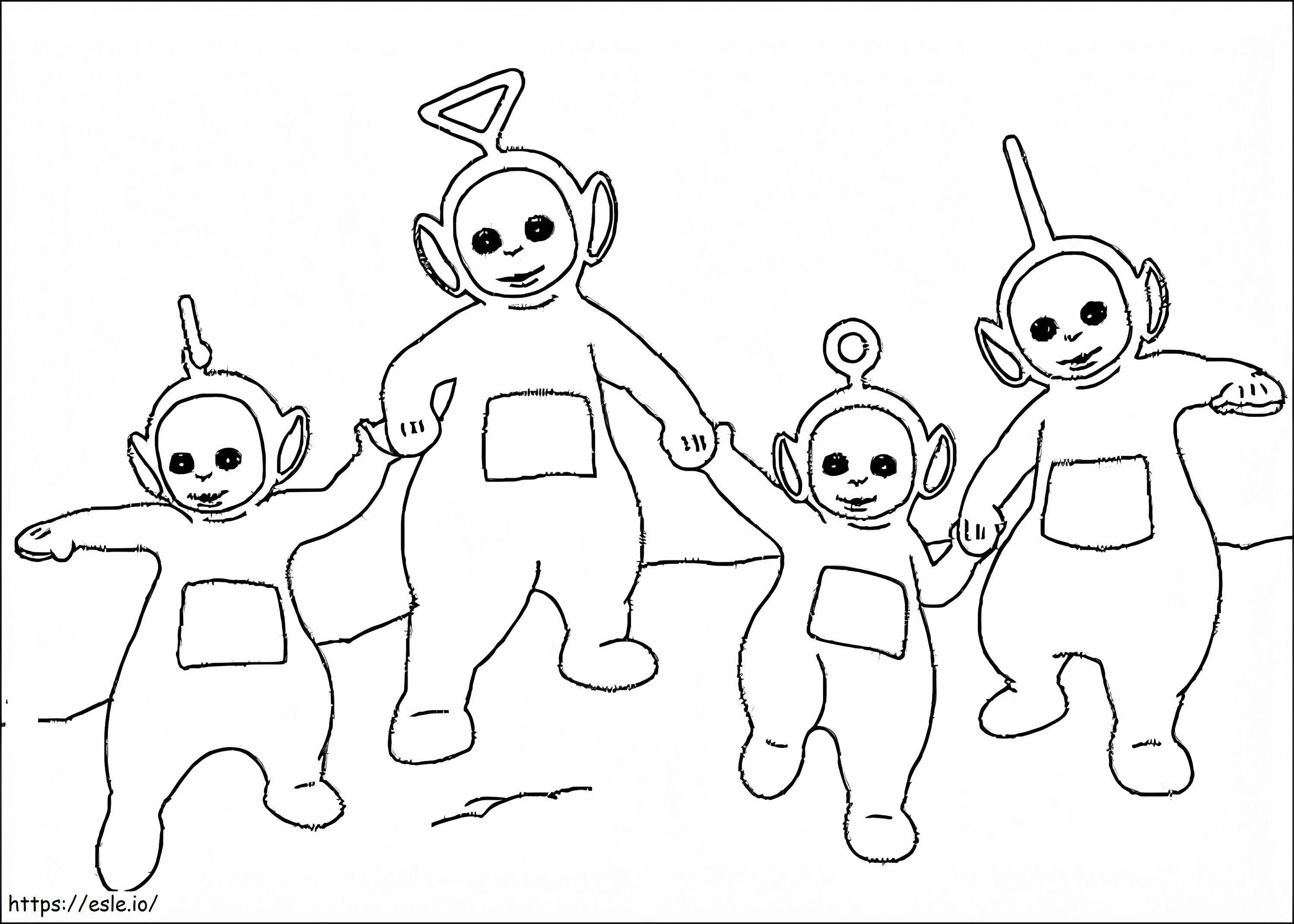 Teletubbies Coloring Page 2 coloring page