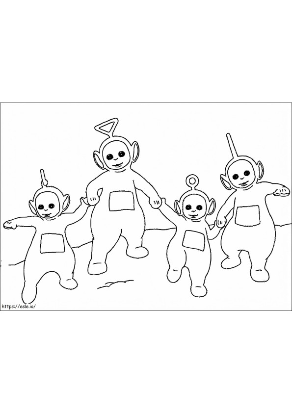 Teletubbies Coloring Page 2 coloring page
