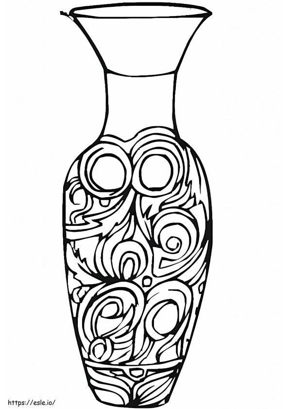 Vaso greco stampabile da colorare