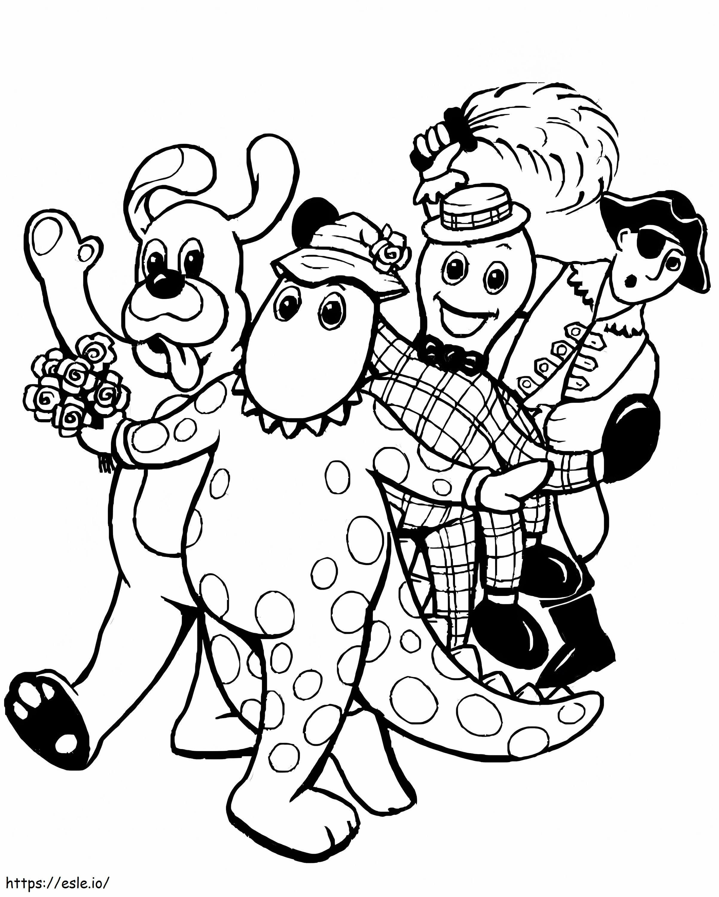 Makeup Wiggles coloring page