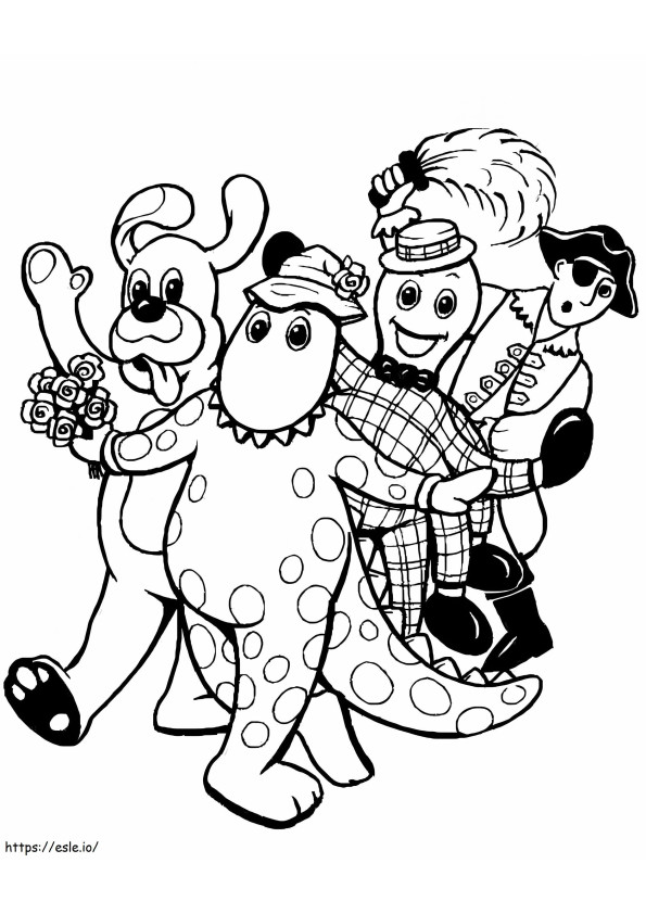 Makeup Wiggles coloring page