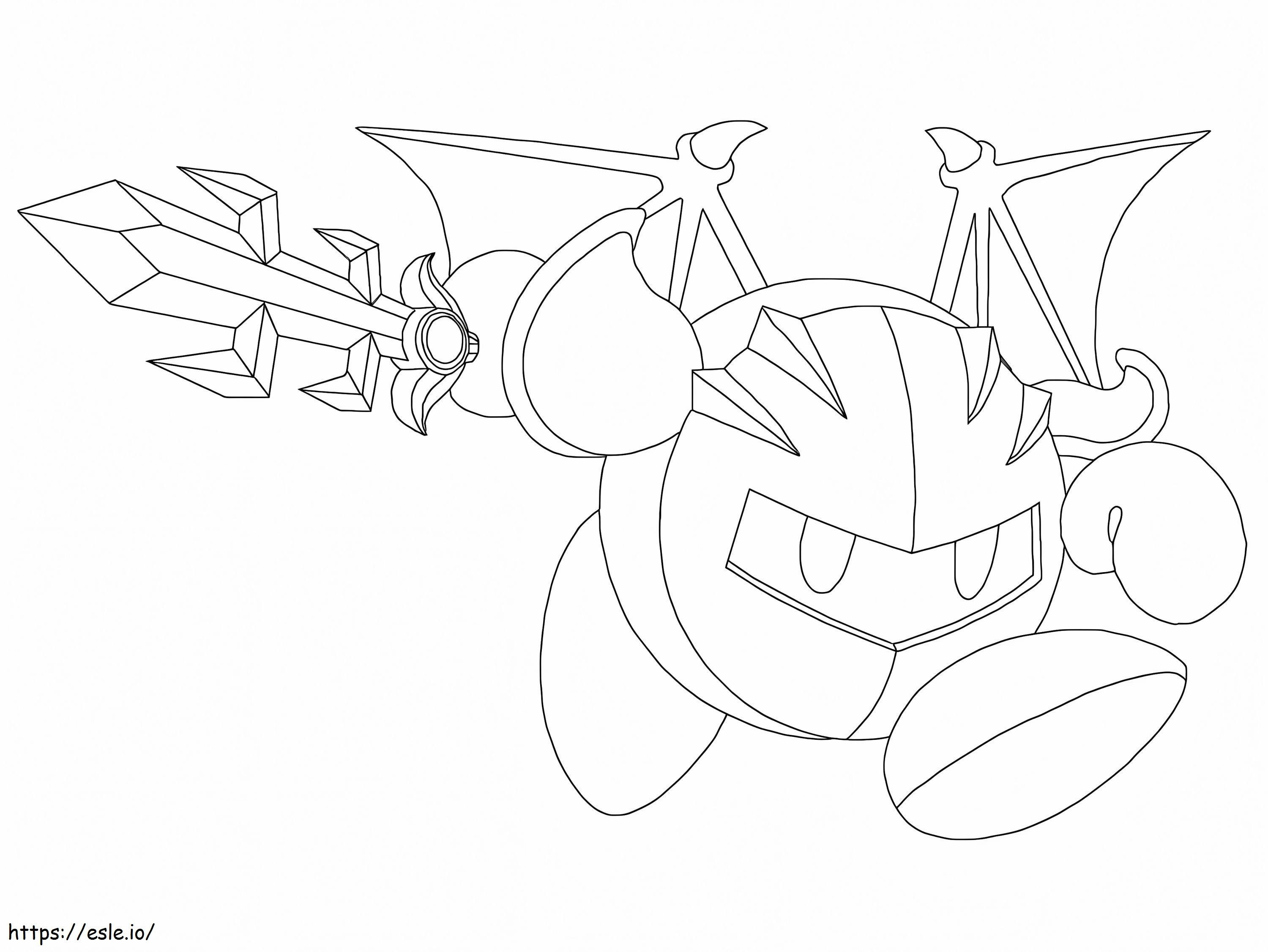 Meta Knight 3 coloring page