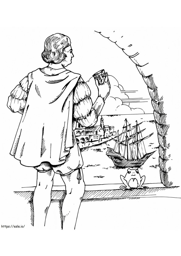 Christopher Columbus 11 coloring page