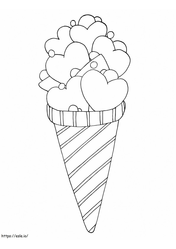 Iubește înghețata de colorat