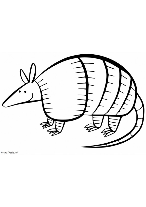 Cute Armadilo Smiling